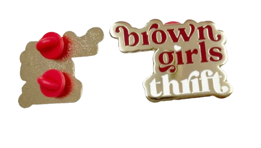 Brown Girls Thrift Enamel Pin